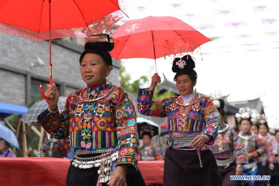 CHINA-GUIZHOU-DANZHAI-TRADITIONAL COSTUME-TOURISM (CN)